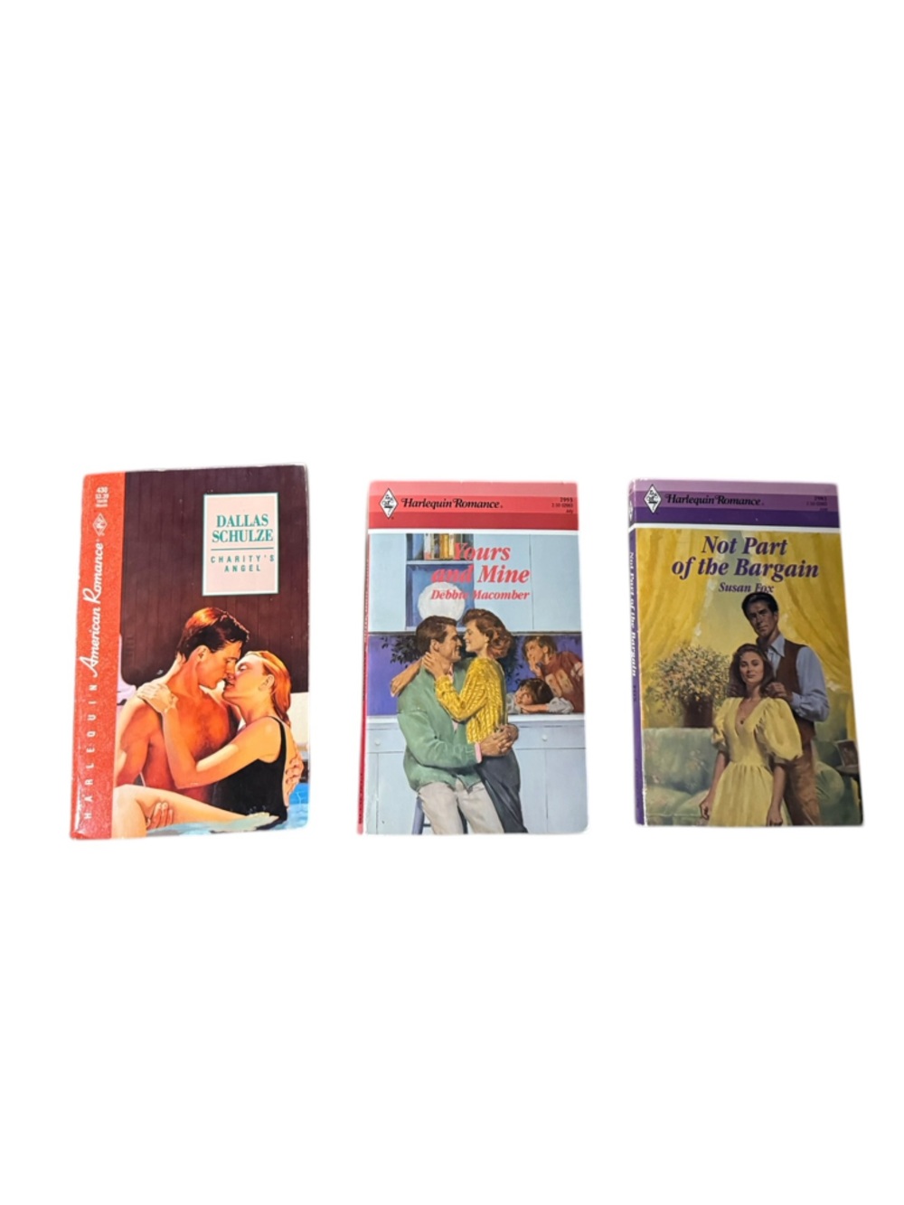 Vintage Harlequin Romance Books Lot of 3 Retro Paperback Cottagecore Aesthetic